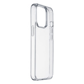 Cellularline Clear Strong - iPhone 15 Pro Max Custodia rigida con bordi in gomma