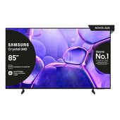 Samsung Crystal UHD 85" UE85U8000FUXZT 4K, Processore Crystal 4K, HDR, Smart Experience, OTS Lite & Adaptive Sound, Metal Stream Design, Smart TV, 2025