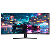 IOPLEE IOP34WQ970GVA Gaming Monitor Curvo 34" WQHD 3440x1440, Pannello VA, curvatura R1500, Adaptive Sync, Refresh rate 200Hz, RGB sul retro, altoparlanti audio incorporati