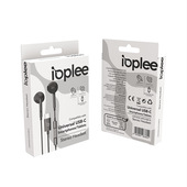 IOPLEE Auricolare Capsula a filo con connettore USB-C - Nero