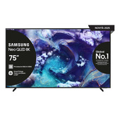 Samsung Neo QLED AI TV 75" QE75QN900FTXZT 8K Mini LED, Processore NQ8 AI Gen2, 8K AI Upscaling, Glare Free, Neo Quantum HDR 8K Pro, Dolby Atmos & OTS+, Metal Frame Design, Vision AI Smart TV, 2025
