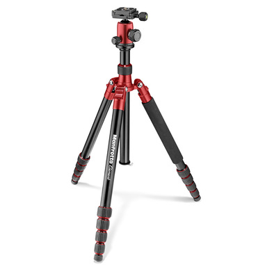 Manfrotto Element treppiede Fotocamere digitali/film 3 gamba/gambe Rosso