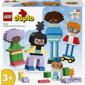 LEGO DUPLO 10423 Persone da Costruire con Grandi Emozioni, Gioco per Bambini 3+ Anni in su con 71 mattoncini e 5 Personaggi