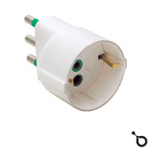 IOPLEE 87130-4077A adattatore per presa di corrente Tipo L (IT) Tipo L (IT) + Tipo F Bianco
