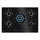Electrolux EGG75372K Nero Da incasso 75 cm Gas 5 Fornello(i)