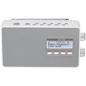 Panasonic Radio digitale, bianco, DAB+/FM, alimentazione a batteria