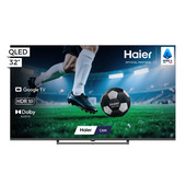 Haier Smart TV QLED 32" H32S80GFX, Full HD, Google TV, HDR10, Dolby Audio, HDMI 2.1 x4, Bluetooth 5.1, DBX TV