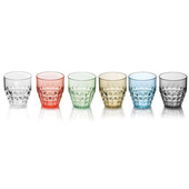 Fratelli Guzzini Set 6 Bicchieri Bassi Tiffany
