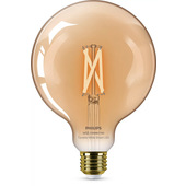 Philips LED Lampadina Smart Filament Ambrata Dimmerabile Luce Bianca da Calda a Fredda Attacco E27 50W Globo