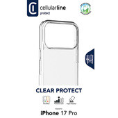 Cellularline Clear Strong - iPhone 17 Pro Custodia rigida con bordi in gomma