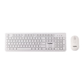 IOPLEE 361G tastiera Mouse incluso Universale RF Wireless QWERTY Bianco