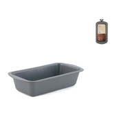 H&H Stampo Plumcake Deli Chef in alluminio con rivestimento antiaderente colore grigio cm 25,5