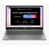 HP Chromebook Plus 15a-nb0011nl, ChromeOS, 15.6", Intel® Core™ i3, 8GB RAM, 128GB UFS, FHD