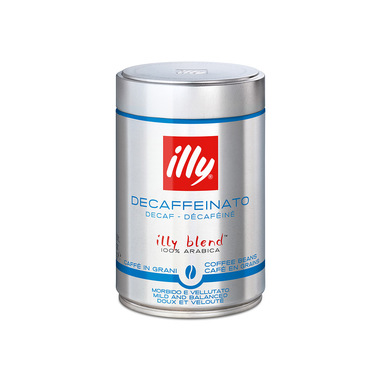 Illy Barattolo da 250g di caffè in grani DECAFFEINATO