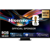 Hisense Smart TV RGB MiniLED 170Hz 65" 4K 65UR9S, Schermo Anti-Riflesso, 100% BT2020, Dolby Atmos 4.1.2 By Devialet, Dolby Vision IQ, VIDAA OS, USB-C, Native 170Hz Game Mode, Wifi 6E, BT, lativù 4K