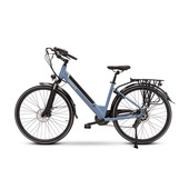 Argento e-Mobility OMEGA - City eBike - Motore 250W - Batteria 374Wh - Ruote da 28" - Freni a disco meccanico con sensore cut-off - Display LCD - Doppia sospensione