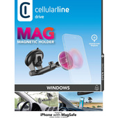 Cellularline Touch Mag Suction Cup Supporto smartphone da auto magnetico per sistema MagSafe