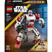 LEGO Star Wars 75448 Mech Clone Shock Trooper, Robot Giocattolo Snodabile, Action Figure con Blaster e Minifigure, Regalo 6+