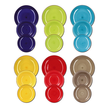Joia Home Linda servizio da tavola 18 pz Ceramica Colori assortiti