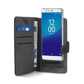 SBS Universal custodia per cellulare 14 cm (5.5") Custodia a libro Nero