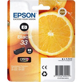 Epson Oranges 33 PHBK cartuccia d'inchiostro 1 pz Originale Resa standard Nero per foto