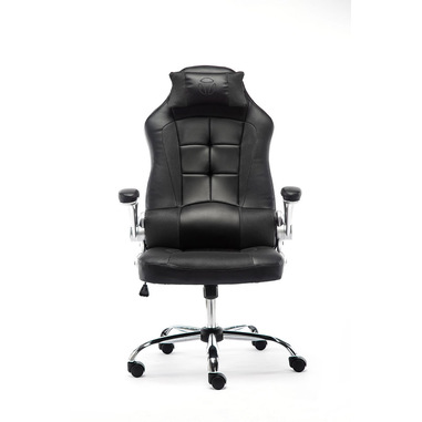 Momo Design MD-GC003OFF-K sedia per videogioco Sedia da gaming per PC Seduta imbottita Nero