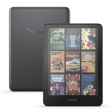 Amazon Il Nuovo Kindle Colorsoft Signature Edition (32 GB) | Con schermo a colori, luminosità frontale a regolazione automatica, ricarica wireless e lunga durata della batteria