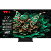 TCL Serie Smart TV QD-MiniLED 4K 50" 50C7K, 144Hz, Dolby Vision IQ & Atmos, Google TV