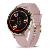 Garmin Venu 3S 3,05 cm (1.2") AMOLED 41 mm Digitale 390 x 390 Pixel Touch screen Oro, Rosa Wi-Fi GPS (satellitare)