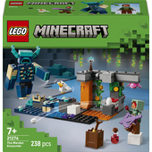 LEGO Minecraft 21274 L’Incontro con il Sorvegliante, Giocattolo con Minifigure, Mob e Funzione Caduta Massi, Idea Regalo 7+