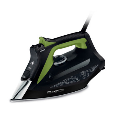 Rowenta DW6330 Eco Intelligence Ferro da stiro a secco e a vapore Microsteam 400 HD soleplate 2500 W Nero, Verde