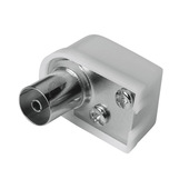 Hama Spina antenna angolare F, 6 mm, 75 Ohms, avvitabile