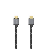 Hama Cavo HDMI Ultra HD 8K, High Speed with Ethernet, 2 metri, 120 MHz, connettori dorati, spine in metallo