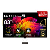 LG OLED evo AI Wallpaper TV 83'' W6 OLED83W69LA, 4K, spessore 9,9mm, True Wireless, Staffe filo muro SMART TV 2026
