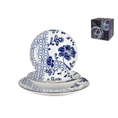 Pengo 8887800 servizio da tavola 18 pz Porcellana Blu, Bianco