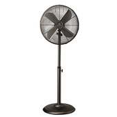 Electroline Ventilatore a piantana metallizzato 4 pale 40cm nero