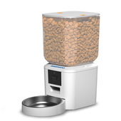 Daewoo D-QQ029-7L distributore di cibo e acqua per cani e gatti Acrilonitrile butadiene stirene (ABS), Acciaio inox Bianco Universale Alimentatore automatico per animali domestici