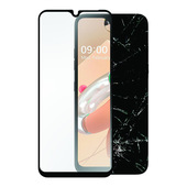 Area Ultra tempered Glass per LG K41S con copertura totale tono su tono