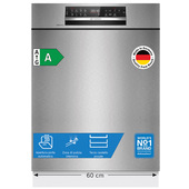 Bosch Serie 6 SMU6ECS12E Lavastoviglie da incasso sottopiano 14 coperti Acciaio spazzolato Classe A