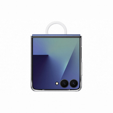 Samsung Custodia Silicone Black Flip7R EF-QF766CTEGWW custodia per cellulare 17,4 cm (6.85") Cover Trasparente