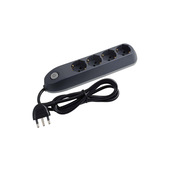 bticino Poker prolunghe e multiple 1,5 m 4 presa(e) AC Interno Grigio