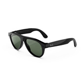 Ray-Ban Aviator (Gen 3), Nero lucido, Lenti Transitions® verdi