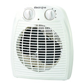 Electroline FHE221 stufetta elettrica Interno Bianco 2000 W Riscaldatore ambiente elettrico con ventilatore