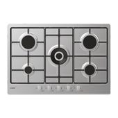 Candy Idea CHW74WX Acciaio inox Da incasso 75 cm Gas 5 Fornello(i)