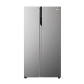 Haier SBS 90 Serie 5 HSR5918DNMP frigorifero side-by-side Libera installazione 528 L D Platino, Acciaio inox