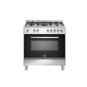 Bertazzoni La Germania Futura FTR855EXV/24 cucina Elettrico Gas Nero, Acciaio inox