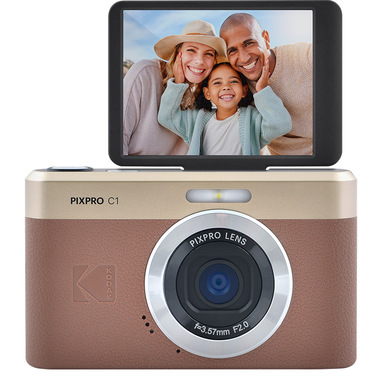 Kodak PIXPRO C1BN fotocamera digitale 1/3" Fotocamera compatta 13 MP CMOS 4160 x 3120 Pixel Marrone