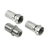 Hama Set adattatori 2 pzz. SAT M e 1 pz. F/F, 6,5 mm
