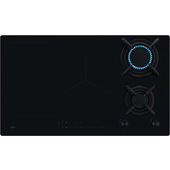 AEG PIANO GAS+INDUZ. COMANDI FRONTALI 90 CM HDB95623NB