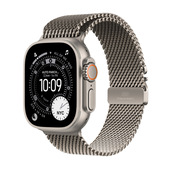 Apple Watch Ultra 3 GPS + Cellular 49mm Cassa Titanio Naturale con Loop in maglia Milanese Titanio - Large